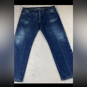 Wrangler mens straight leg medium wash blue denim jeans size 44